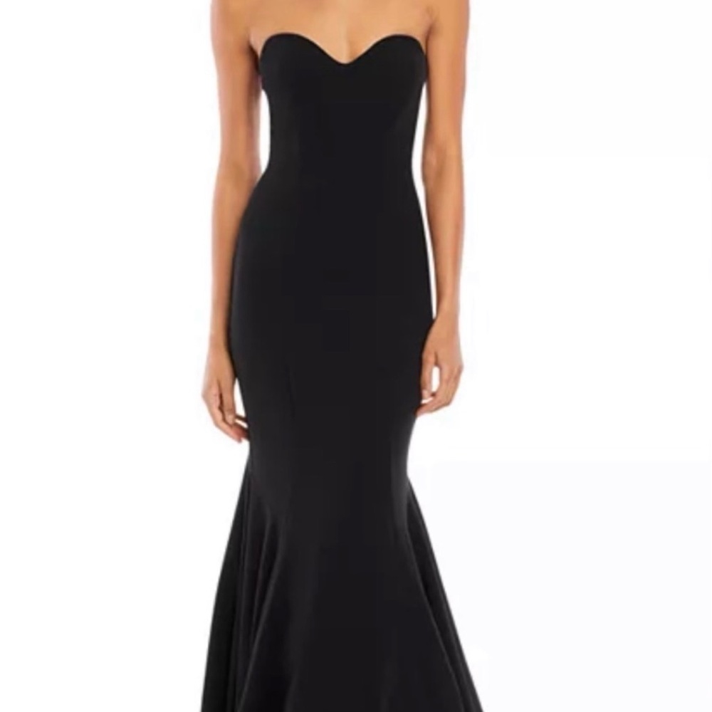 Xscape Black Mermaid Dress - Size 8
